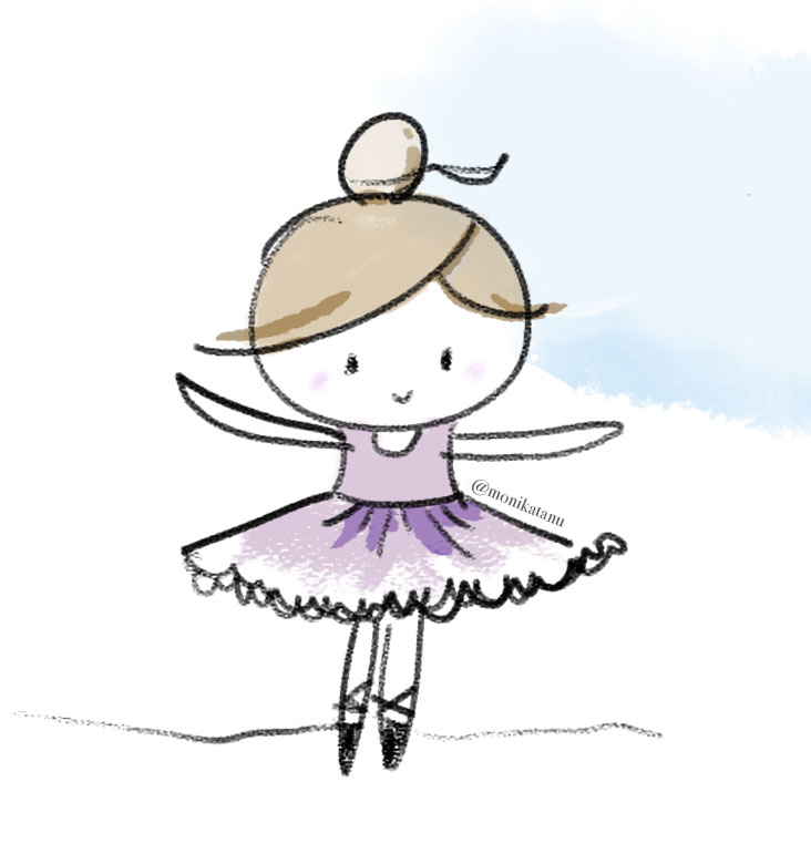 Ballerina Illustration by MT